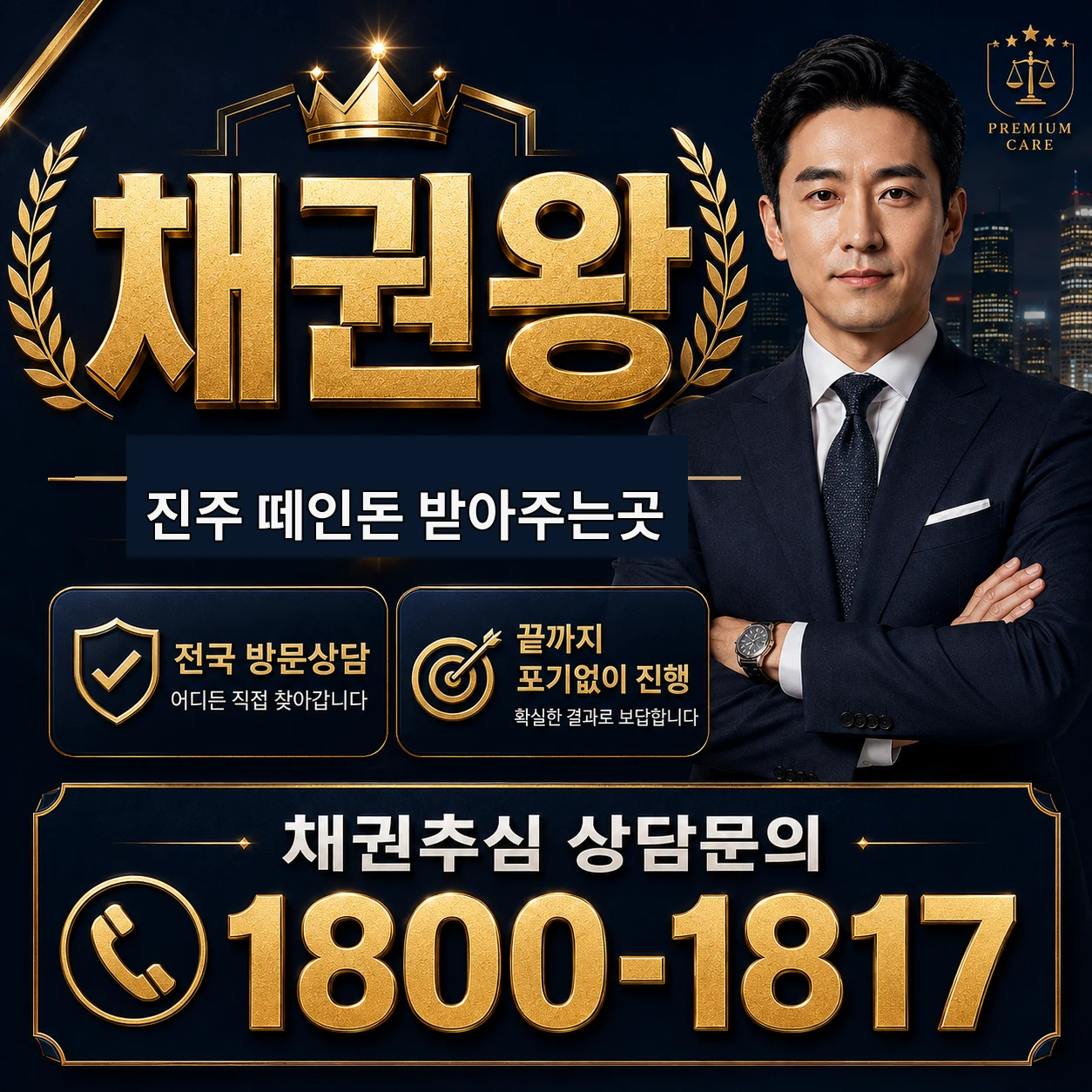 진주 떼인돈 받아주는곳 채권왕 김실장 상담 타이틀 이미지