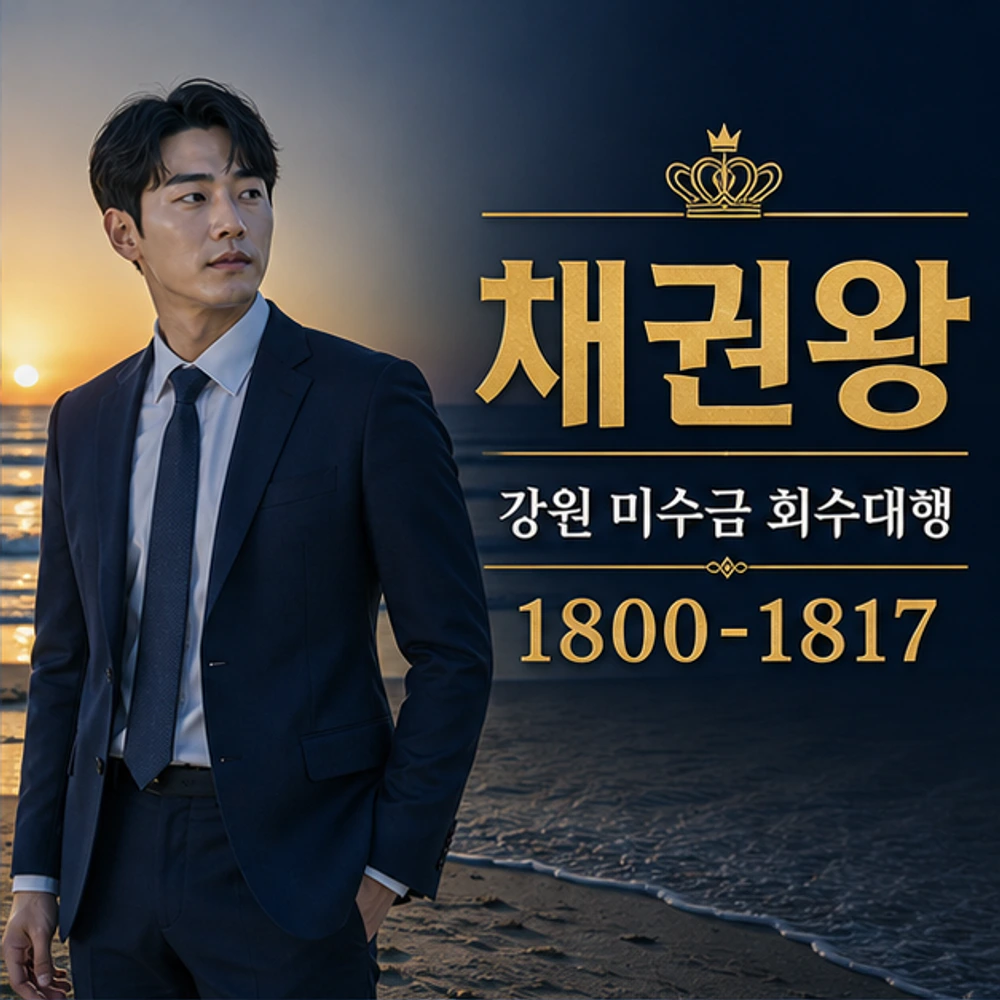 강원 미수금 회수대행 채권왕 김실장 대표 이미지