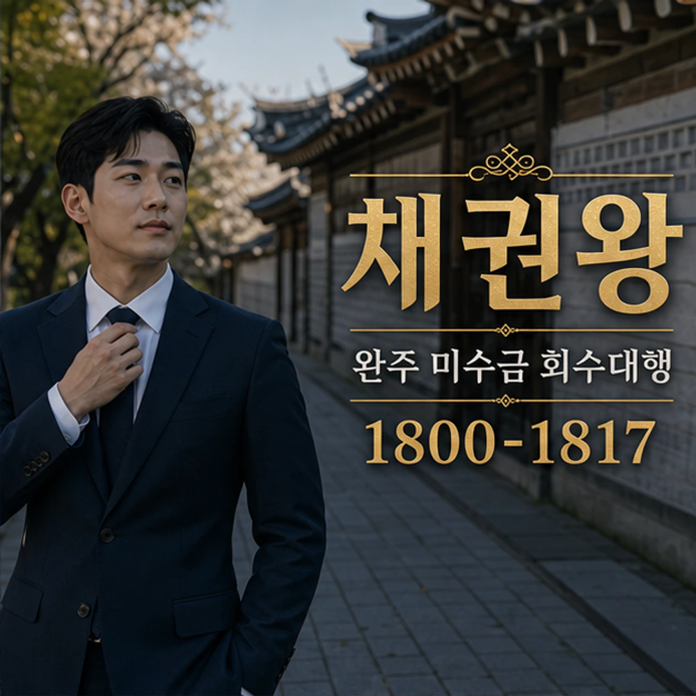 완주 미수금 회수대행 채권왕 김실장 대표 이미지