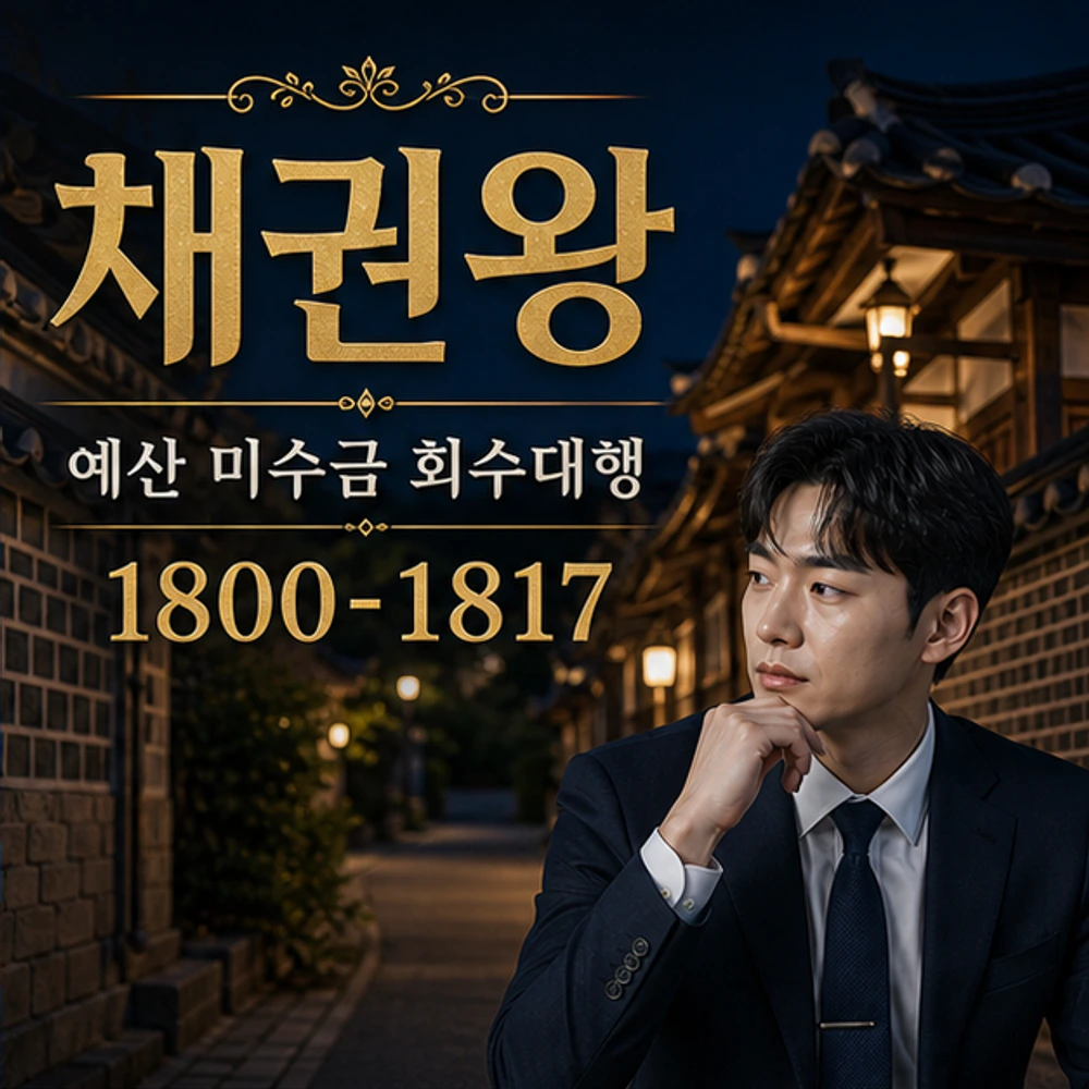 예산 미수금 회수대행 채권왕 김실장 대표 이미지
